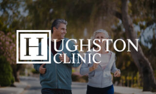 Header image for Hughston Clinic’s case study, showing the transformation of their website into a functional and optimized platform.