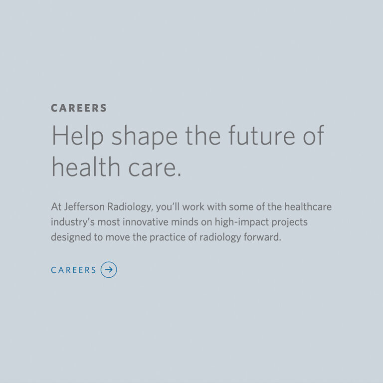 Jefferson Radiology website showing patient services page, designed for easy navigation and clarity.