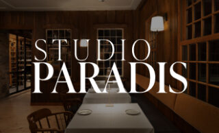 Studio Paradis website homepage, featuring an elegant and bold design that reflects Caryn Paradis’ 26 years of experience in interior design.